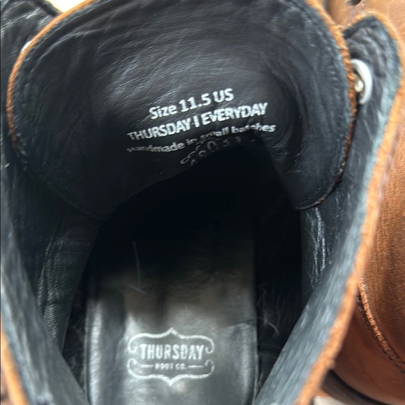 Thursday President Brown Leather Men's Boots - Picture 5 of 5